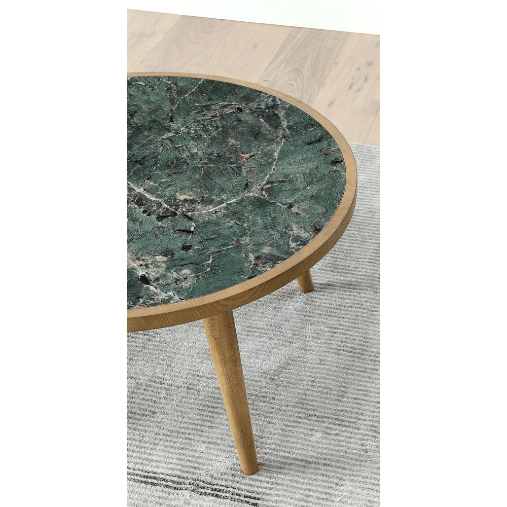 Novato Cocktail Table with Sintered Stone Inlay Top. Picture 4