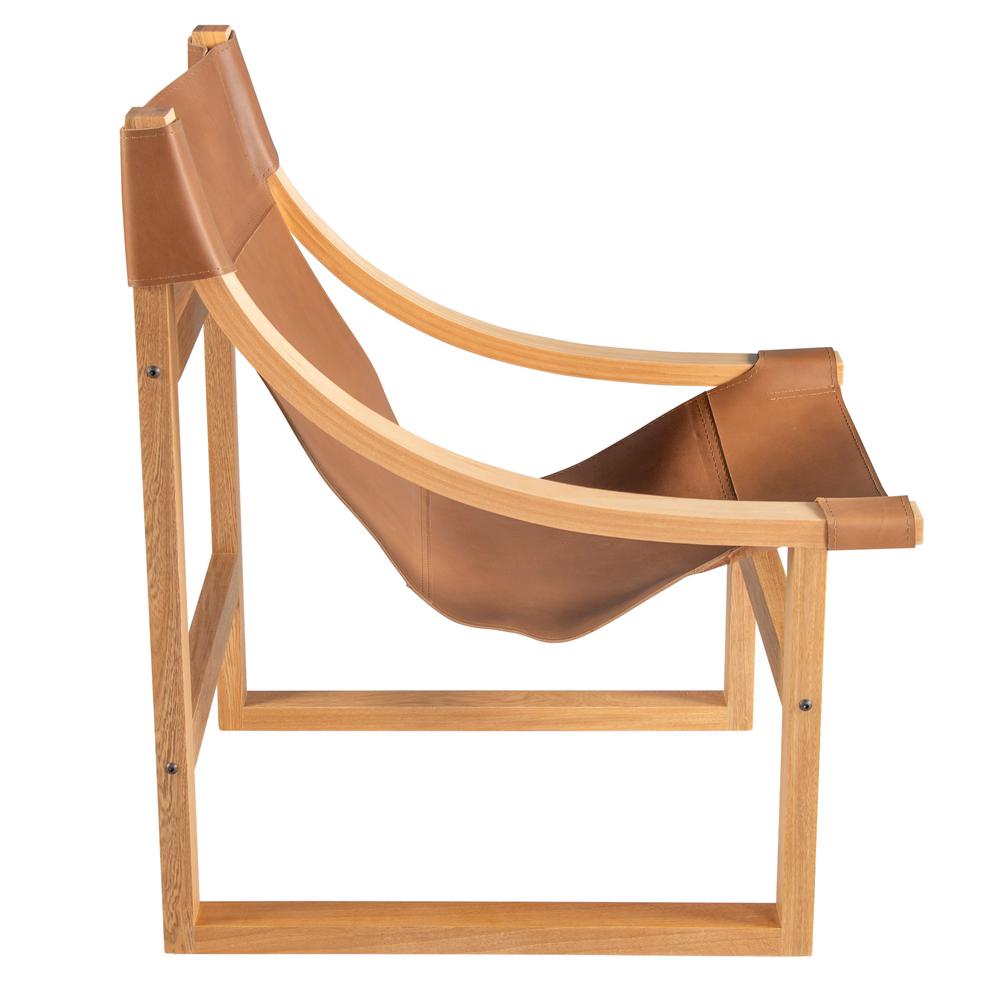 Lima Natural Leather Sling Chair. Picture 6