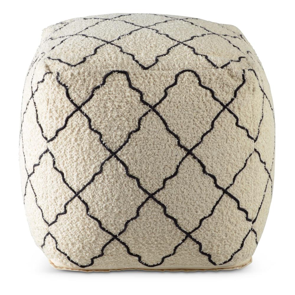 Lattice Square Pouf. Picture 2