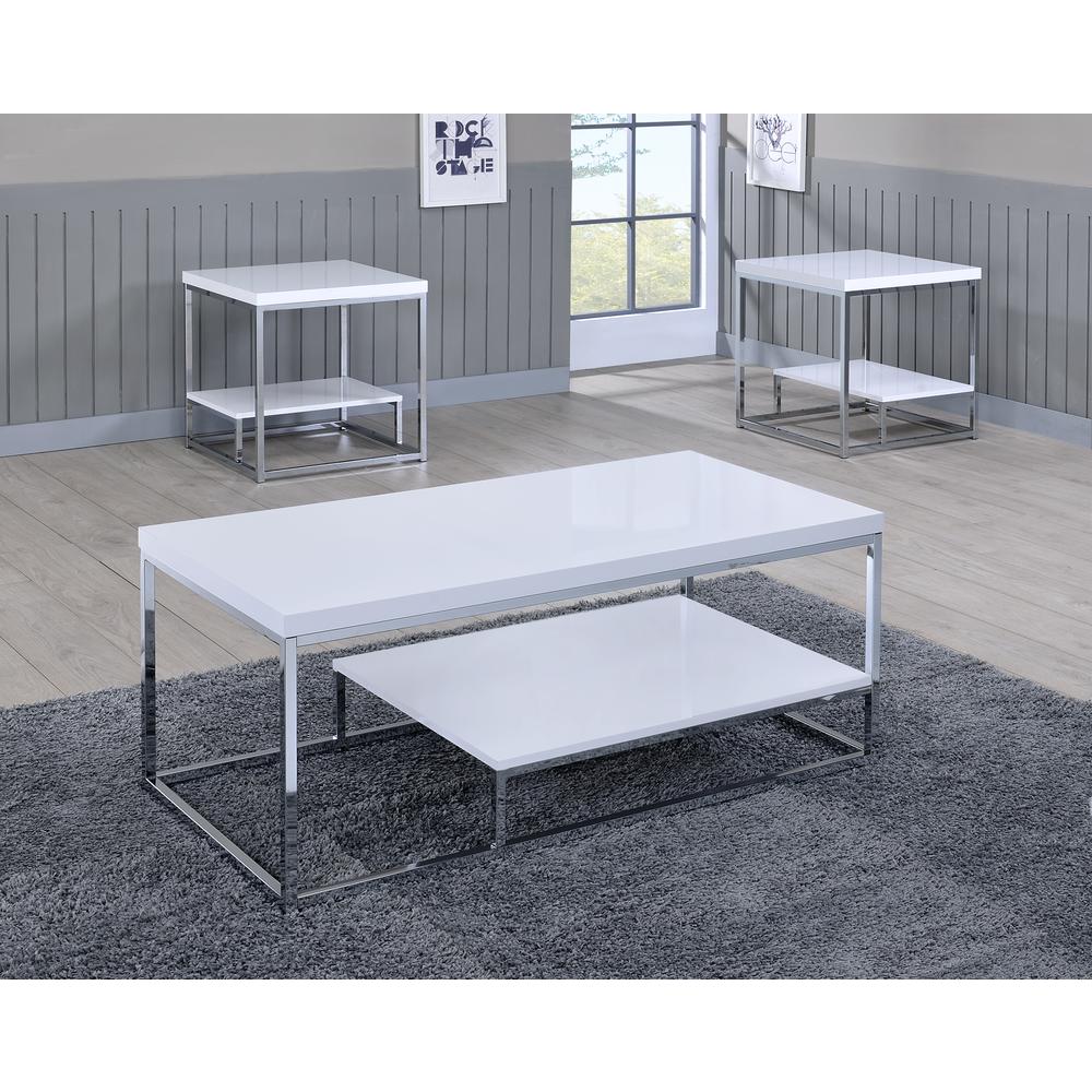 Lucia Cocktail Table, White. Picture 1