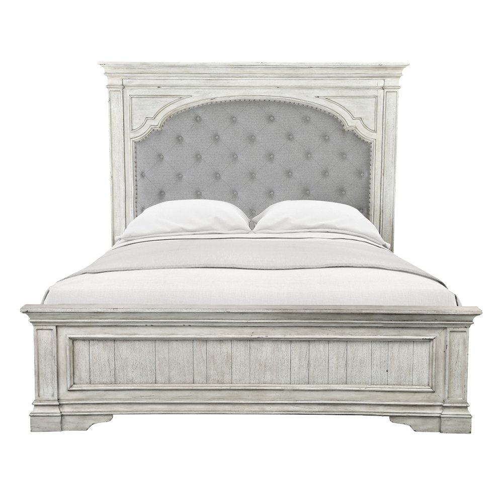 Highland Park Queen Bed Ivory. Picture 2