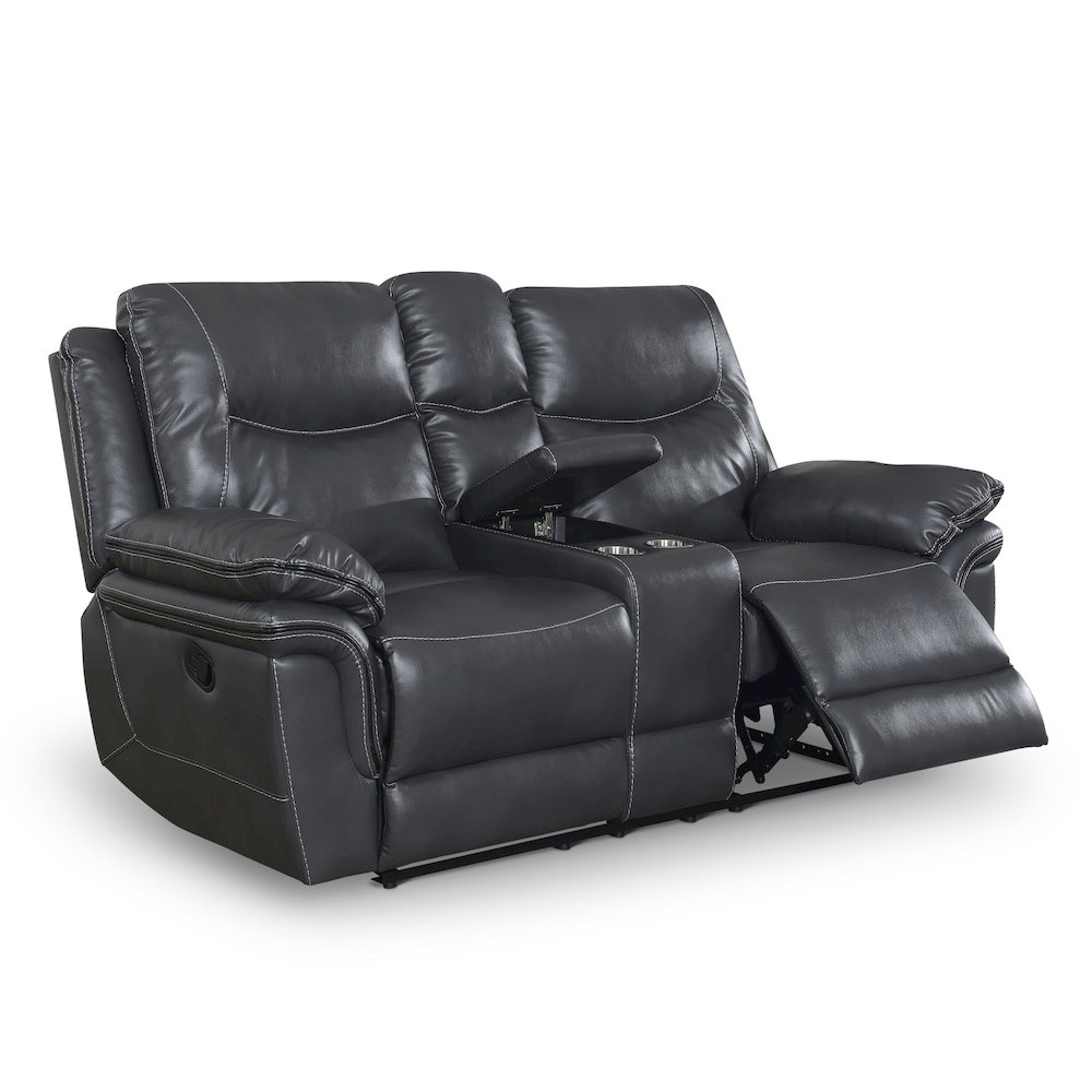 Isabella Console Loveseat Grey. Picture 2