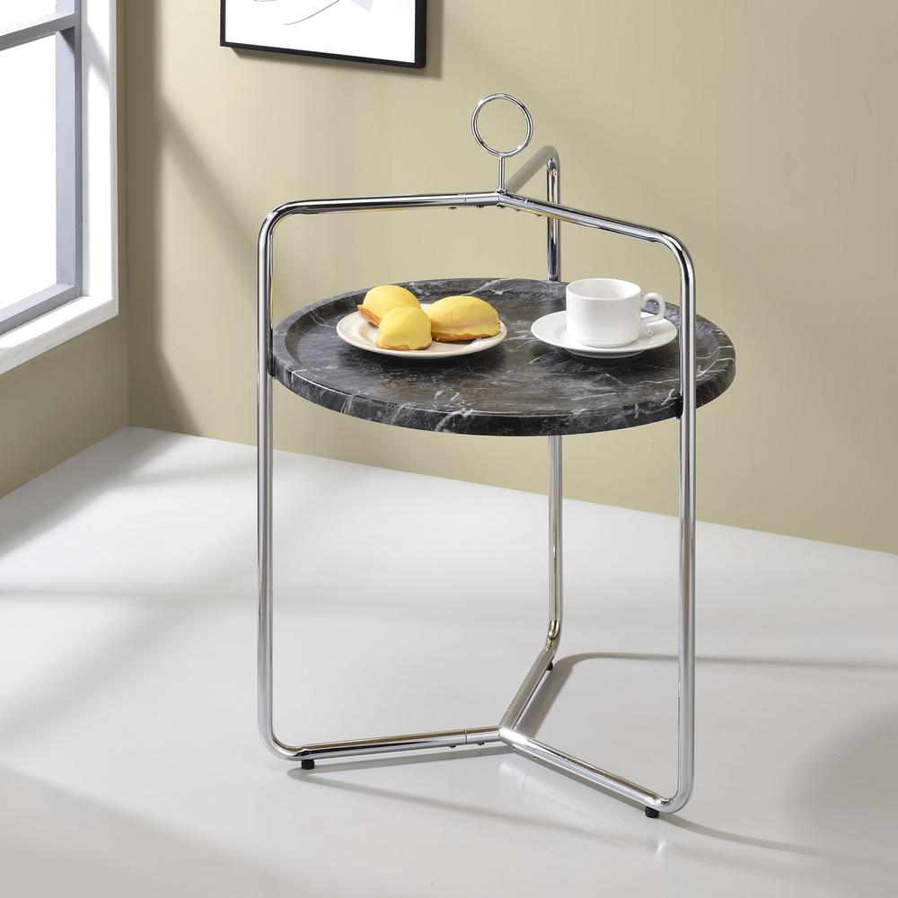 Miro Side Table [Black/Silver]. Picture 3