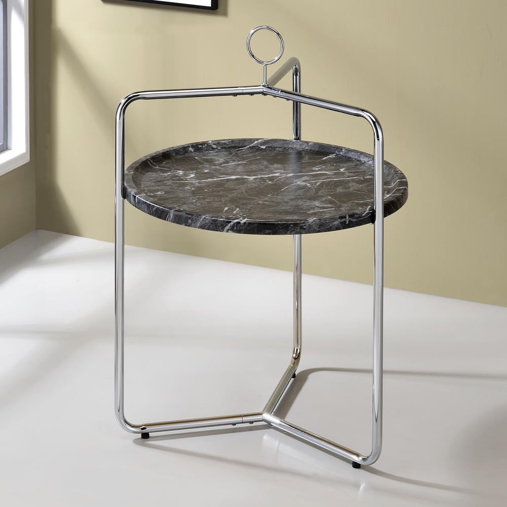 Miro Side Table [Black/Silver]. Picture 4
