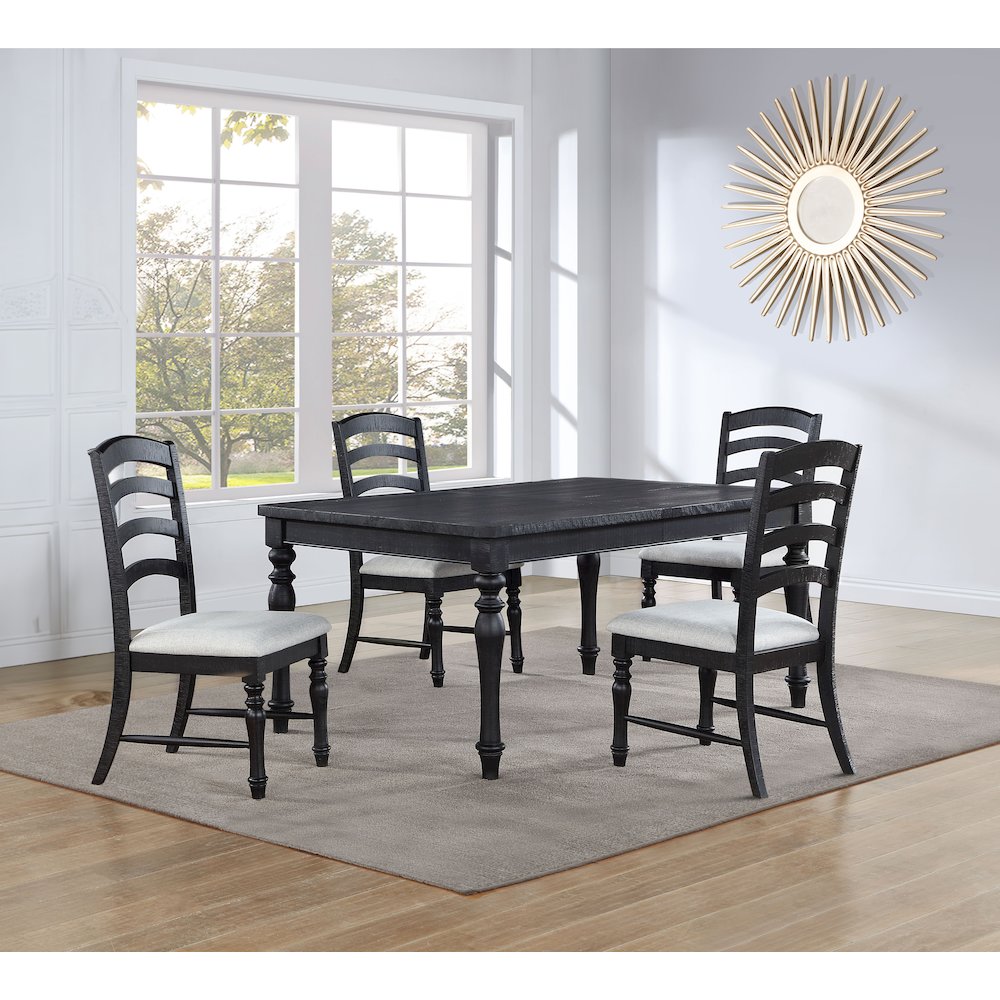 Odessa 5-Piece Dining Set (Table & 4 Side Chairs). Picture 4