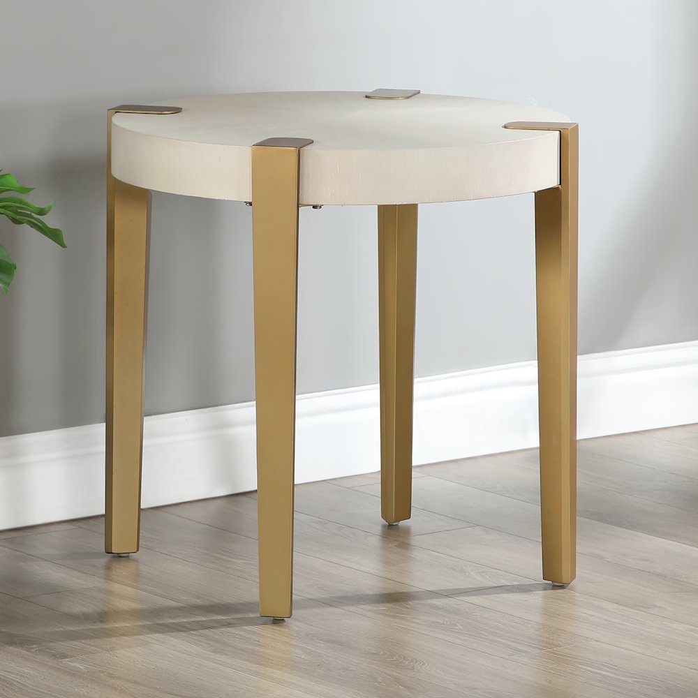 Gracie End Table, White. Picture 7
