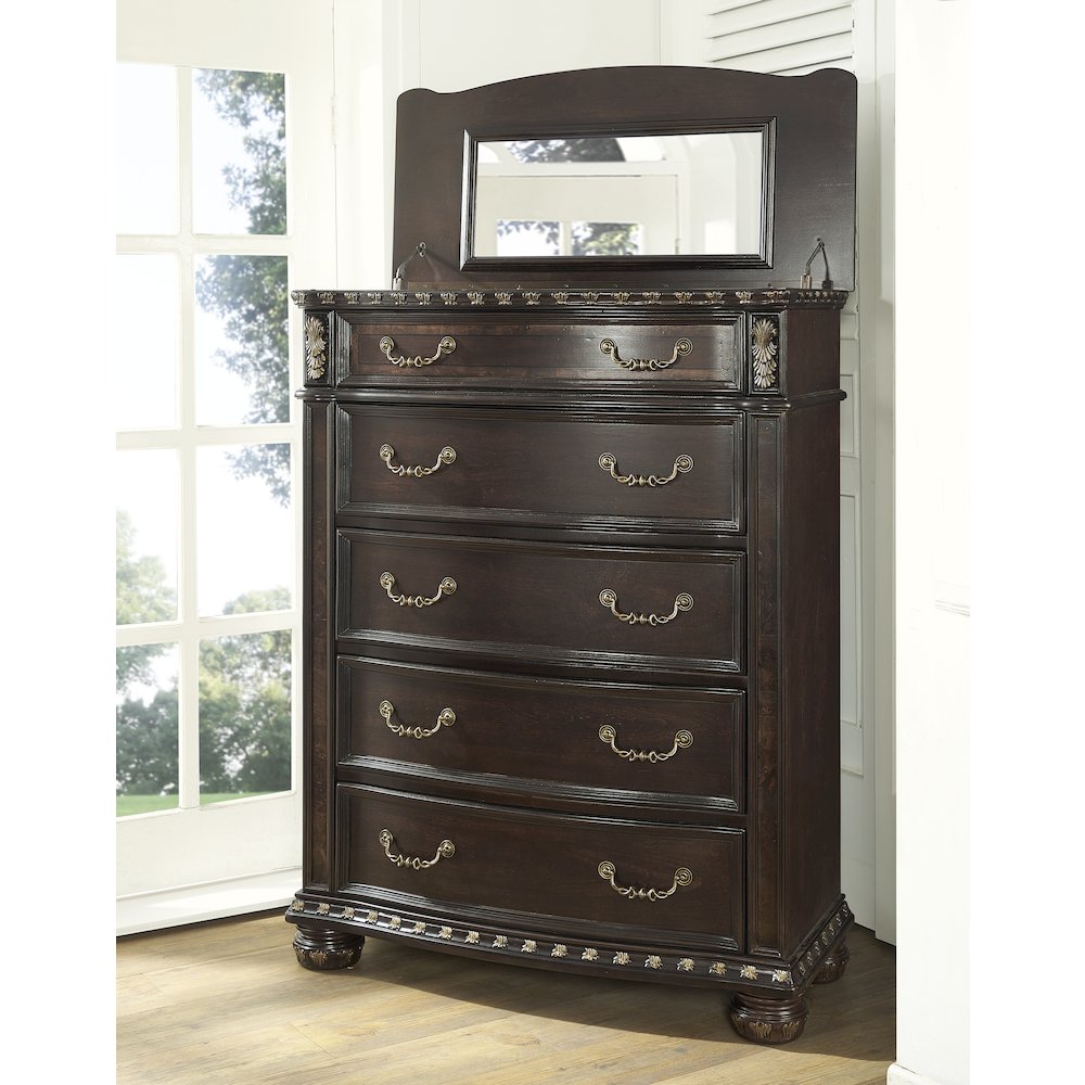 Monte Carlo 5-drawer Lift Top Chest. Picture 3