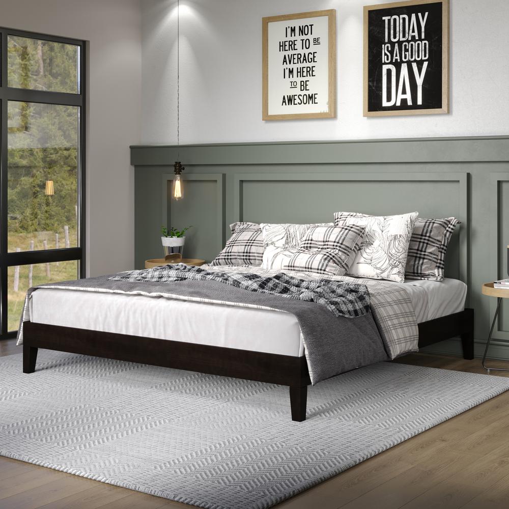 Nix King Platform Bed Black. Picture 2