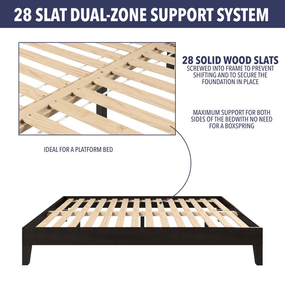 Nix King Platform Bed Black. Picture 1