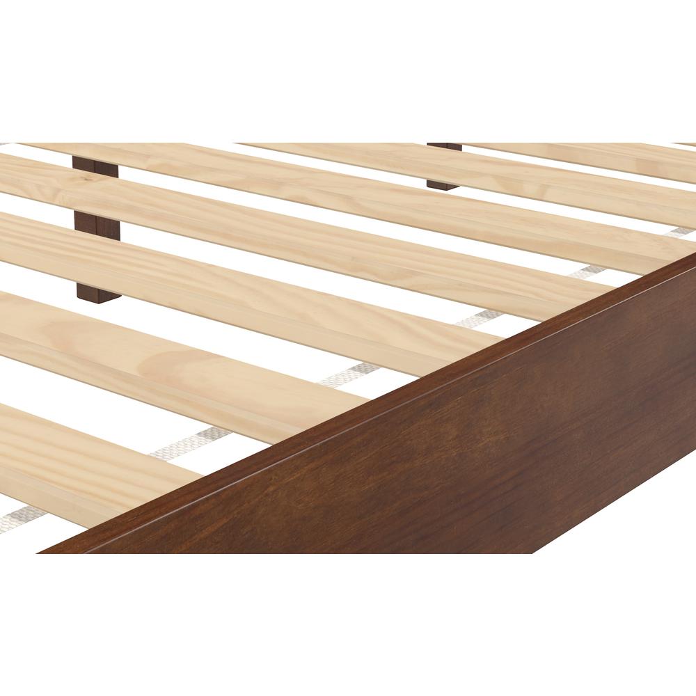 Nix Solid Wood King Platform Bed, Natural. Picture 4