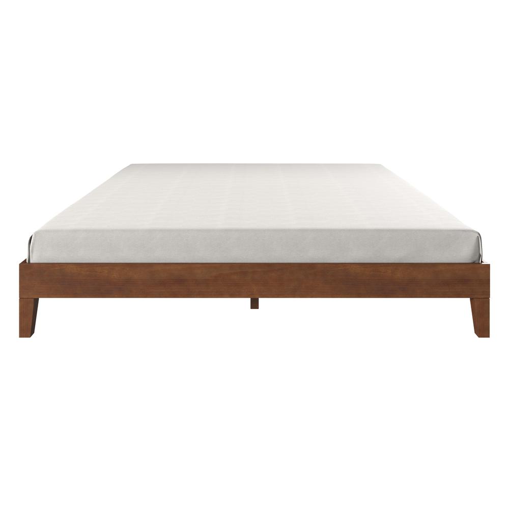 Nix Solid Wood King Platform Bed, Natural. Picture 8