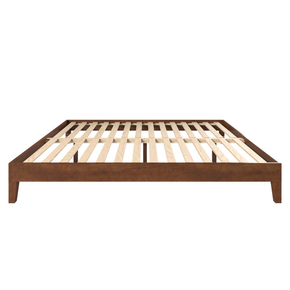 Nix Solid Wood King Platform Bed, Natural. Picture 10