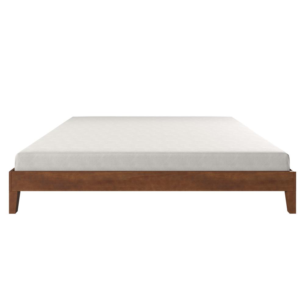 Nix Solid Wood King Platform Bed, Natural. Picture 11