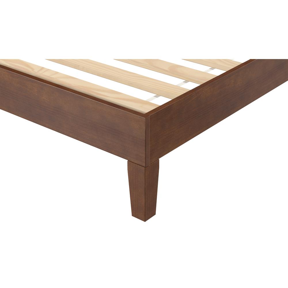 Nix Solid Wood King Platform Bed, Natural. Picture 12