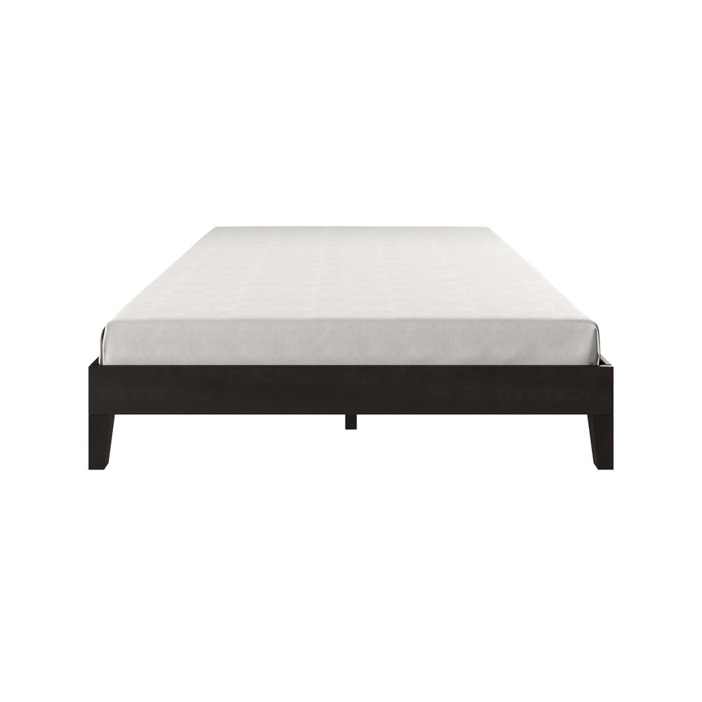 Nix Solid Wood Queen Platform Bed, Black. Picture 12