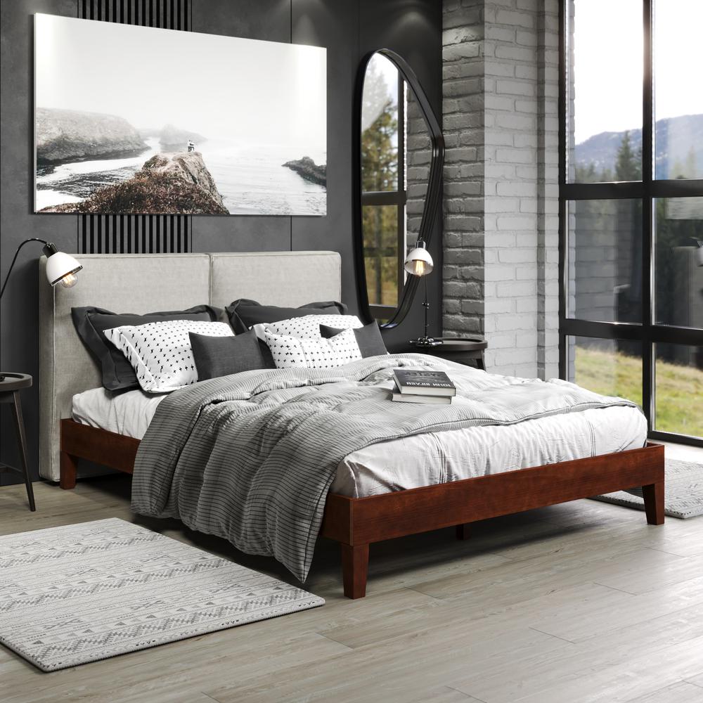 Nix Queen Platform Bed Natural. Picture 6