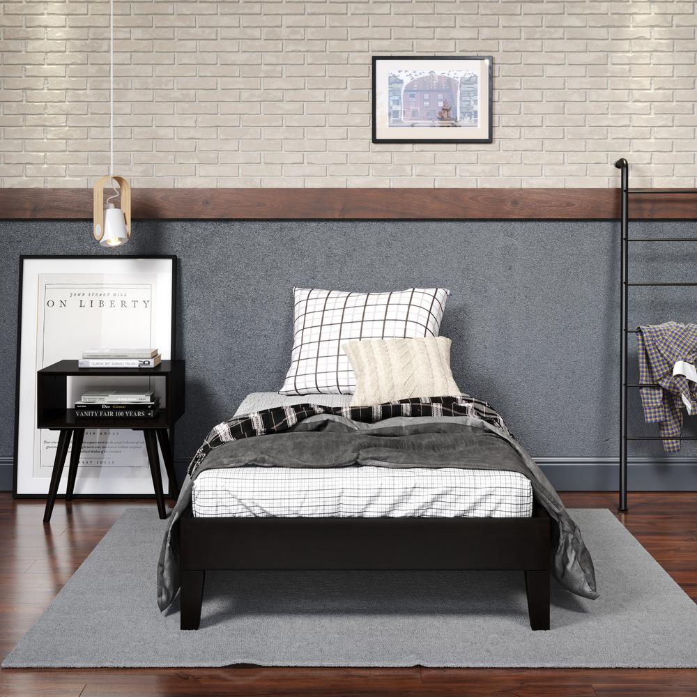 Nix Twin Platform Bed Black. Picture 2
