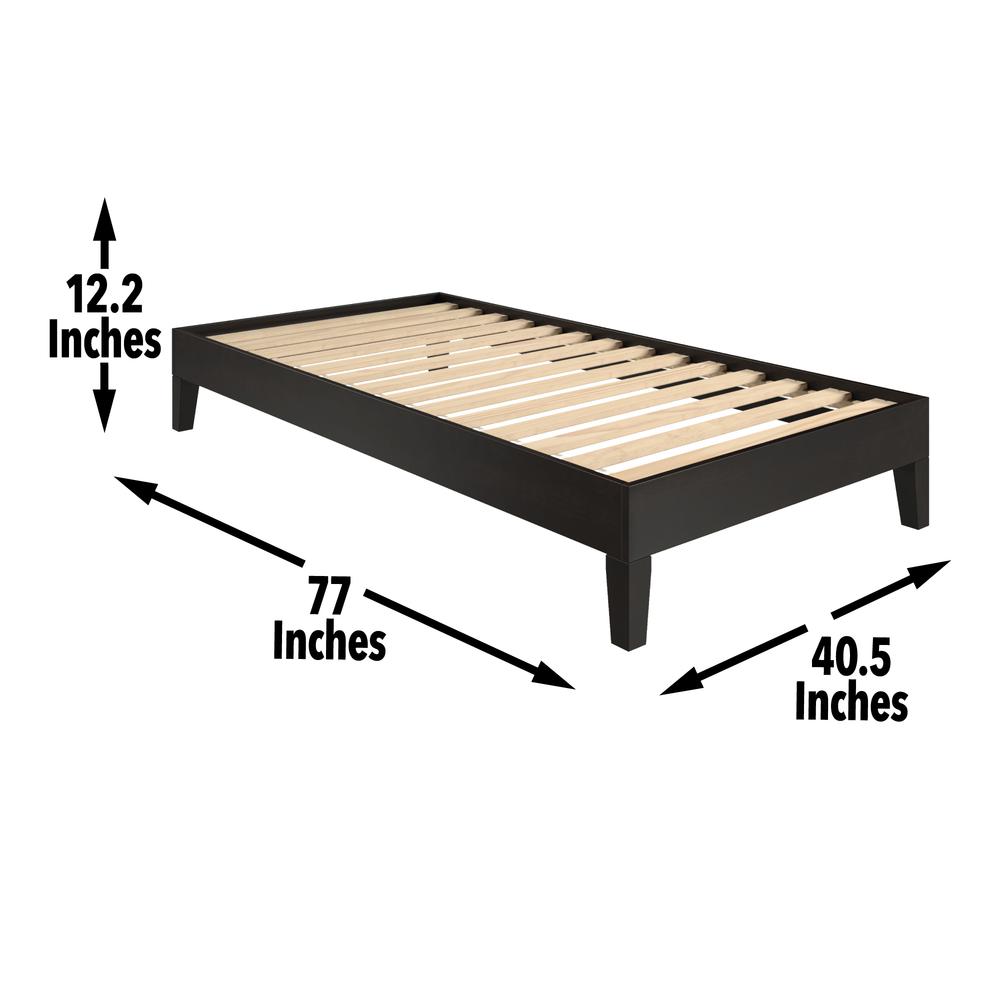Nix Twin Platform Bed Black. Picture 5