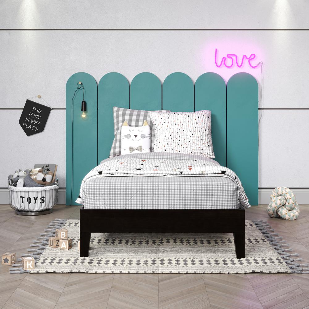 Nix Twin Platform Bed Black. Picture 6