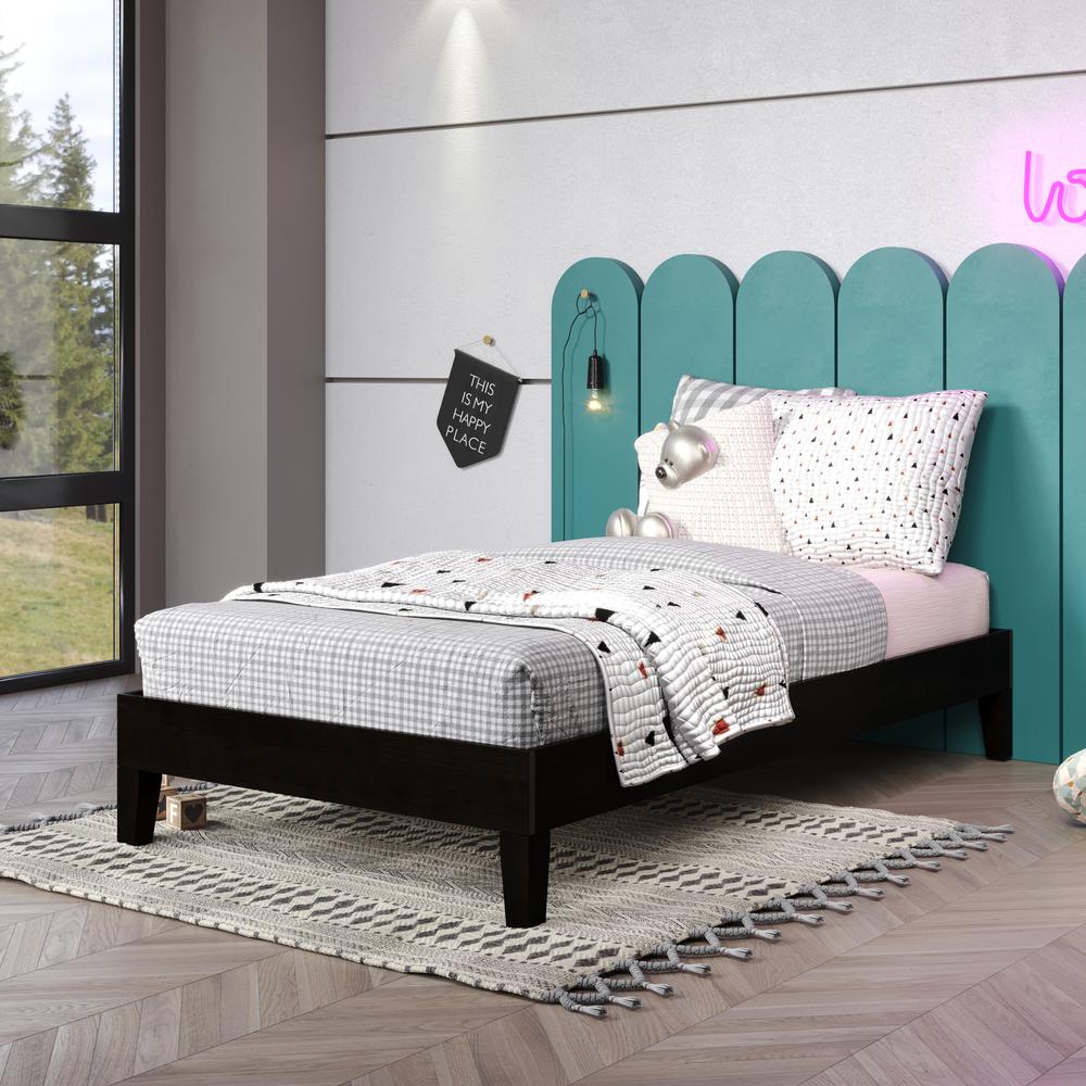 Nix Twin Platform Bed Black. Picture 7