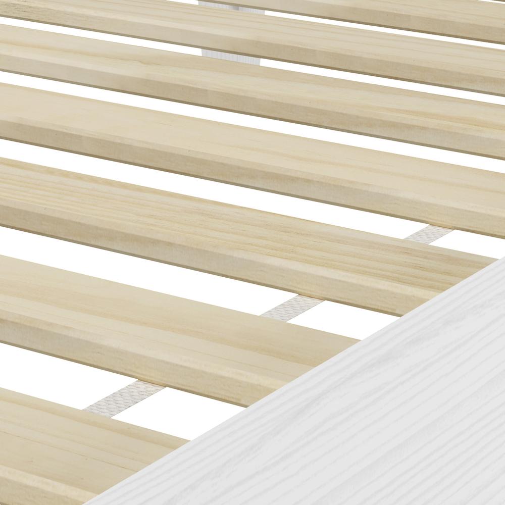 Nix White Solid Wood Platform Bed, Twin. Picture 3