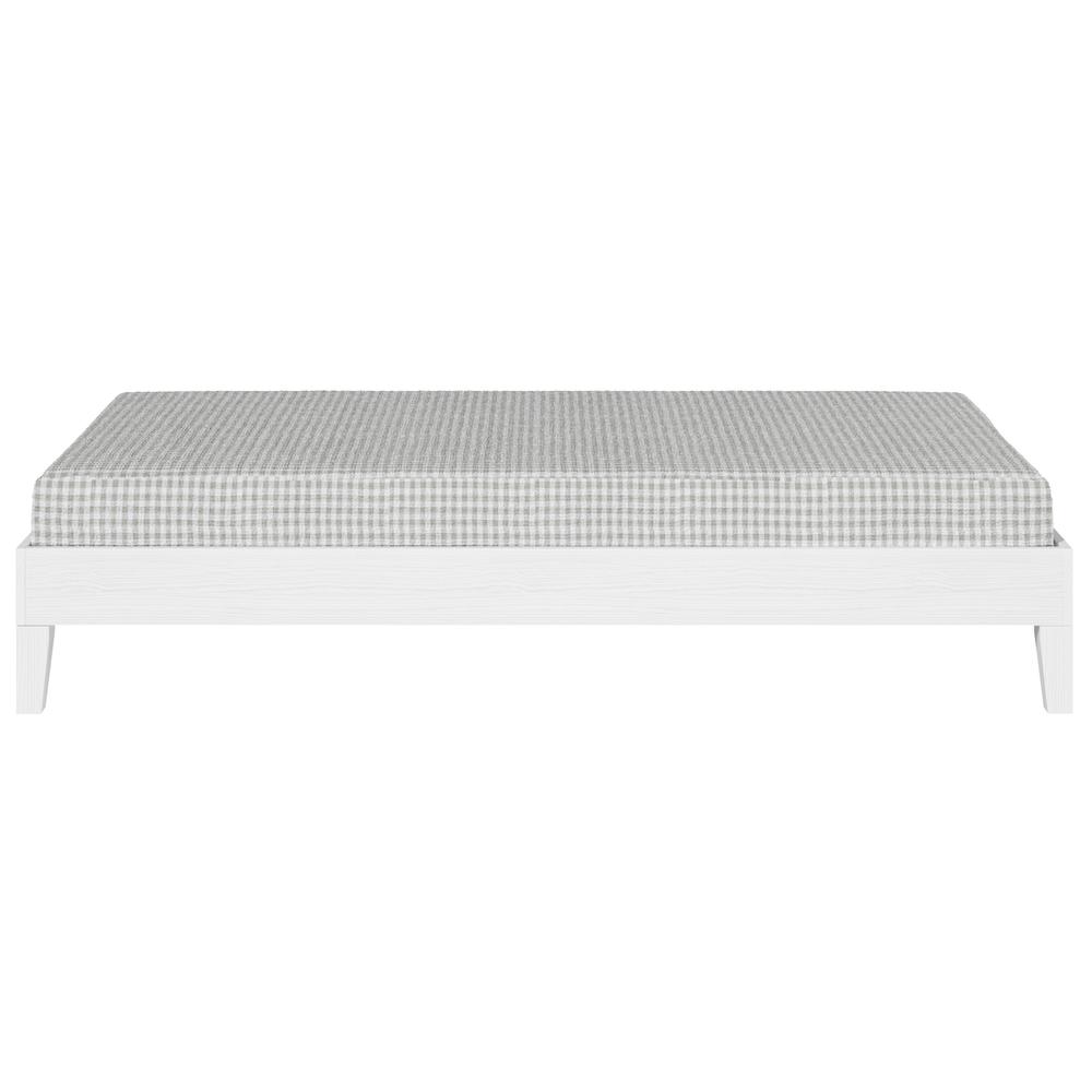 Nix White Solid Wood Platform Bed, Twin. Picture 15