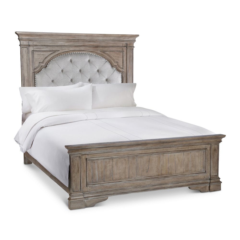 Highland Park Queen Bed - Driftwood. Picture 1