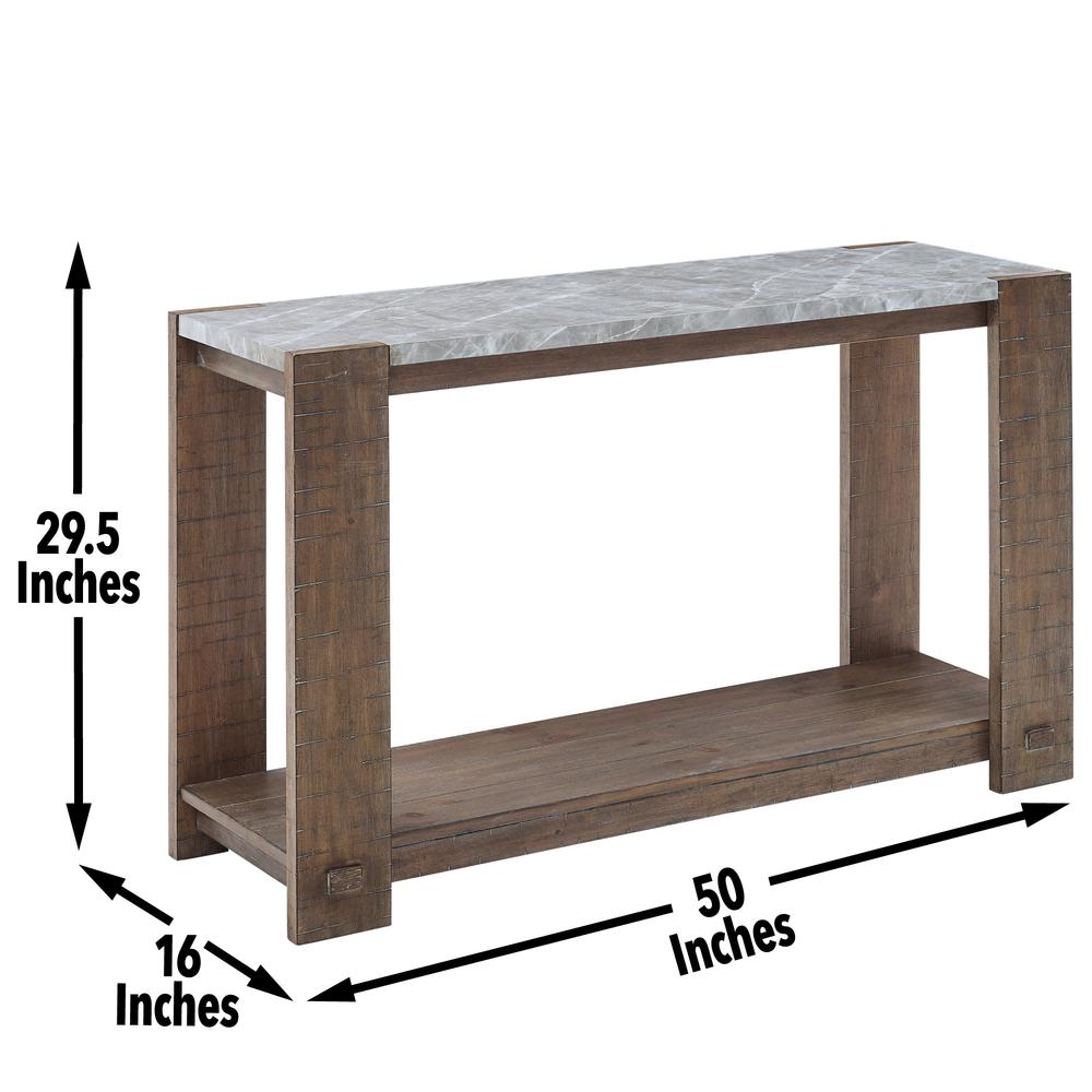 Libby Sintered Stone Sofa Table. Picture 4