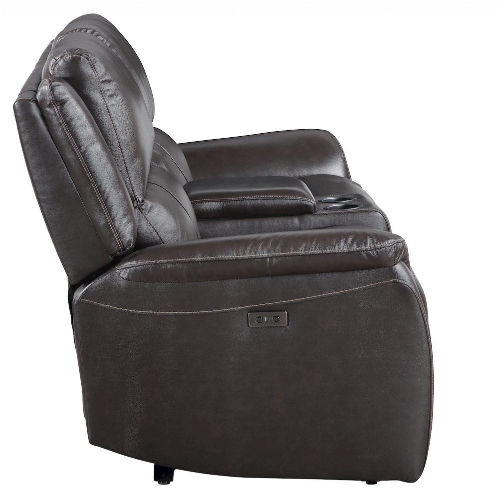 Alexandria Power Leather Reclining Conso. Picture 2