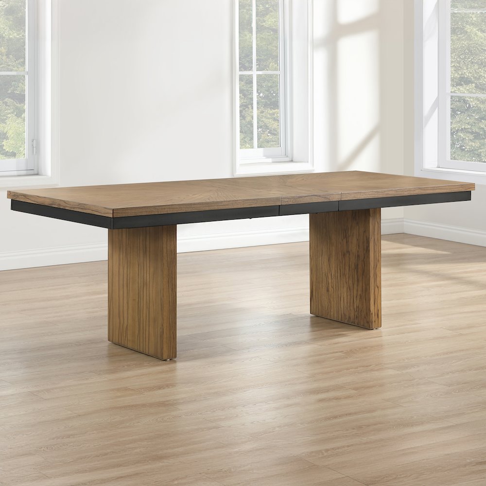 Roatan 80-96" Table with 16-inch Self-Storing Leaf. Picture 5