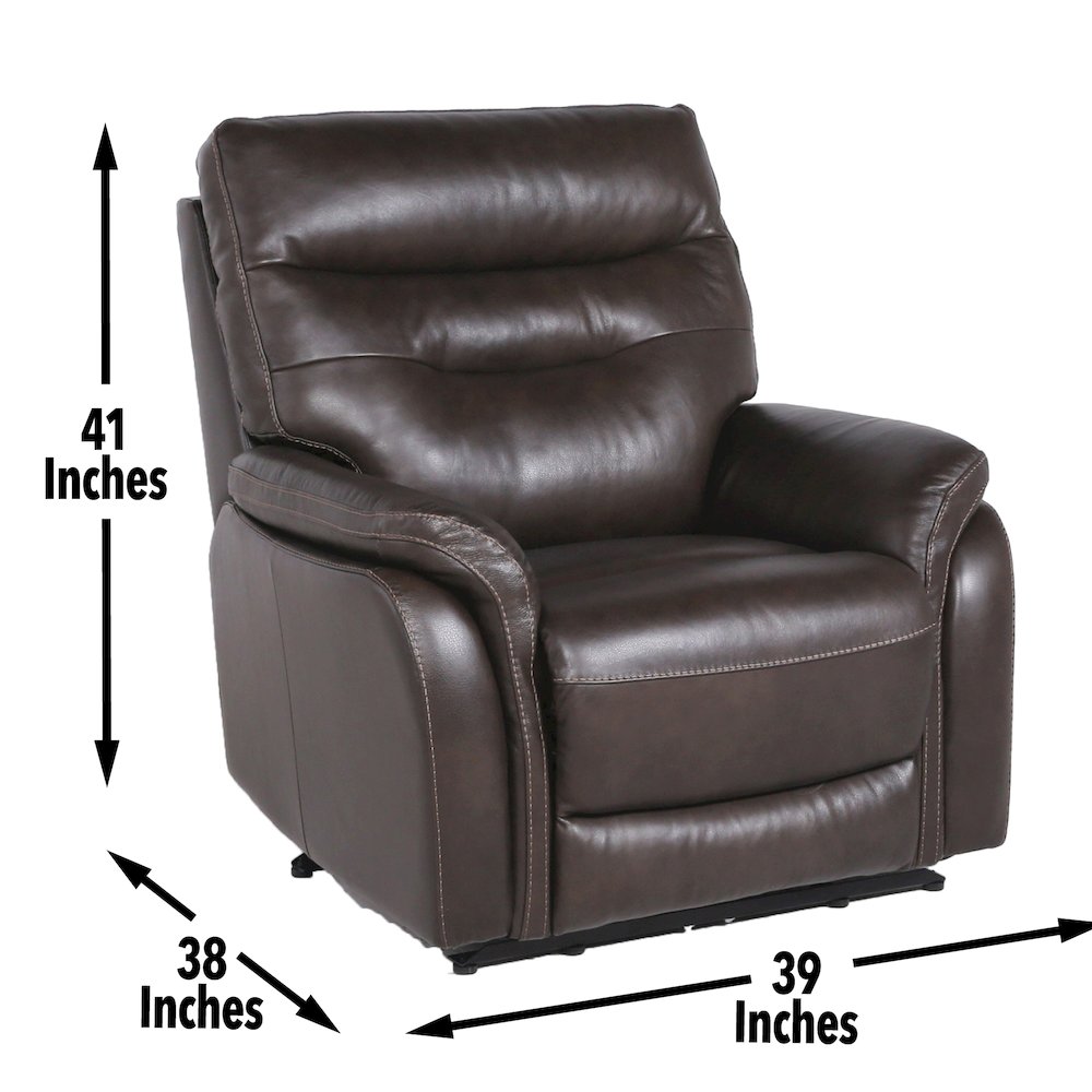 Fortuna Recliner Pwr/Pwr Coffee. Picture 4