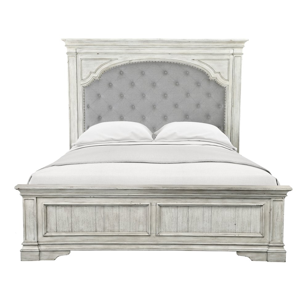 Highland Park King Bed - Rustic Ivory. Picture 2