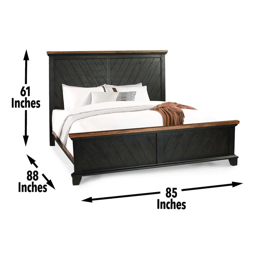 Bear Creek Brown King Bed. Picture 9