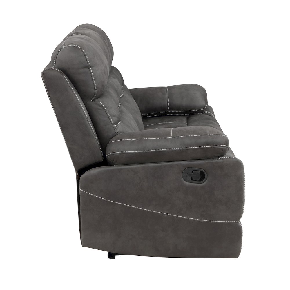 Rudger Gray Manual Sofa. Picture 3