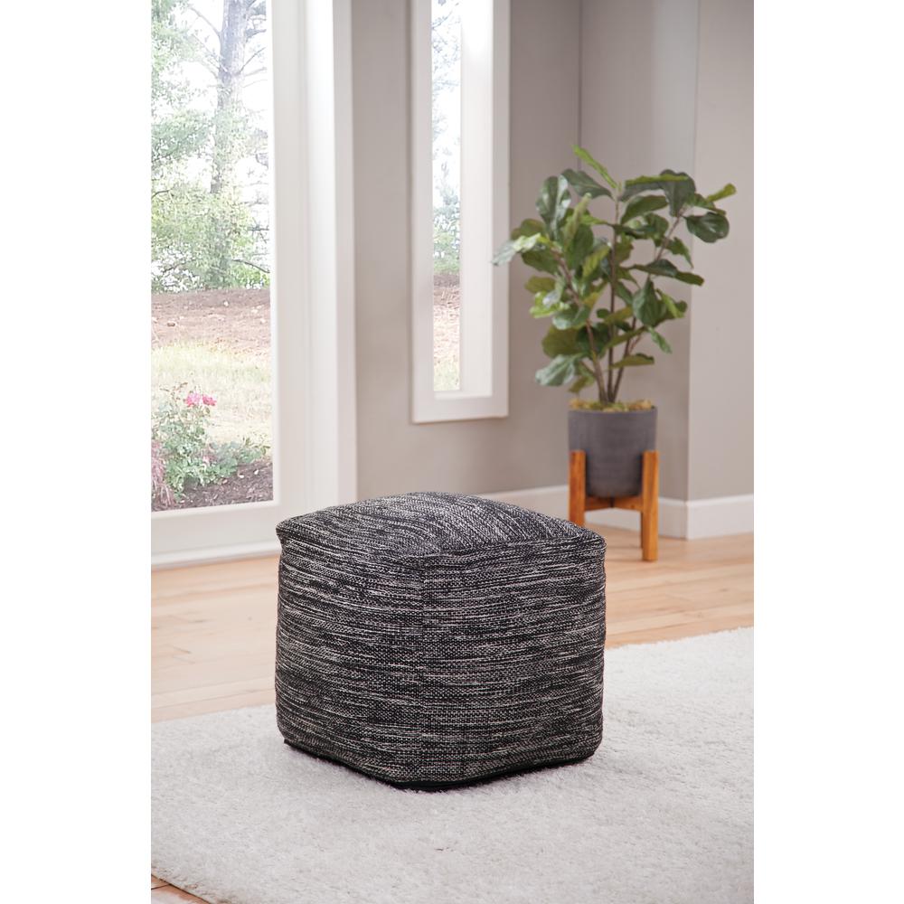 Omari Square Handwoven  Pouf. Picture 1