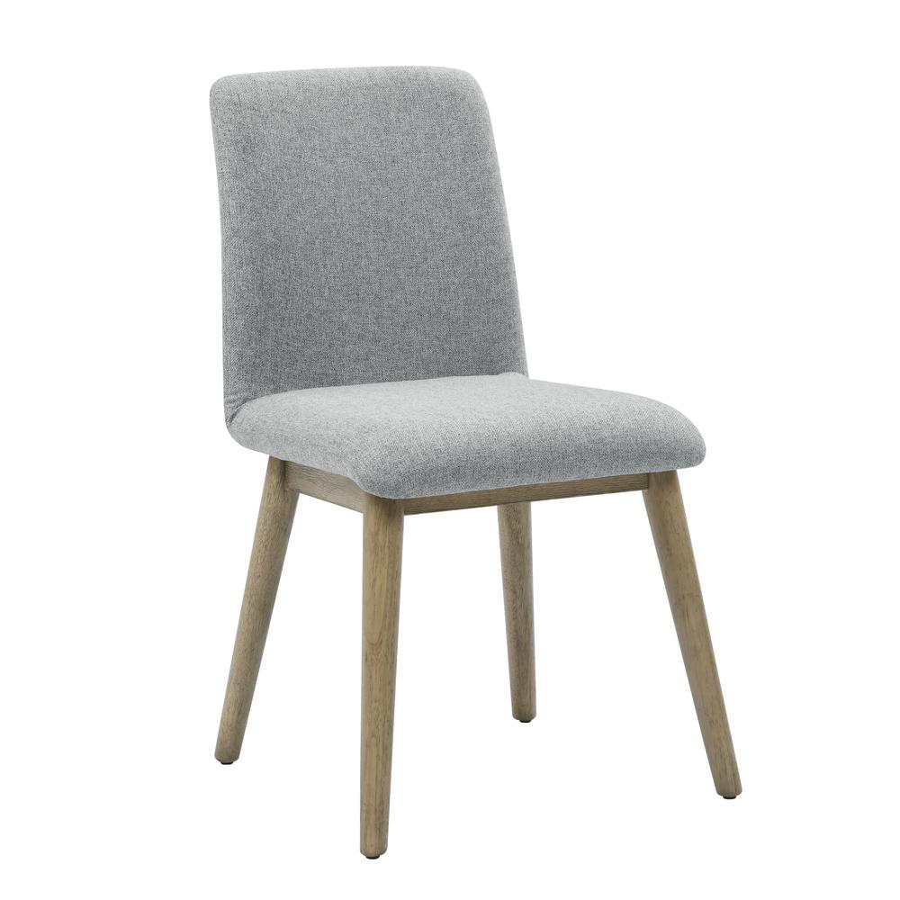 Vida Gray Polyester Side Chair Set of Two. Picture 2