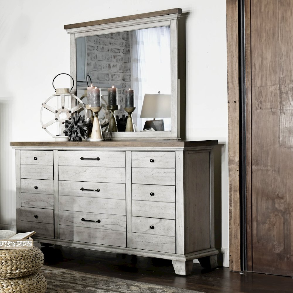 Bear Creek Dresser & Mirror. Picture 5