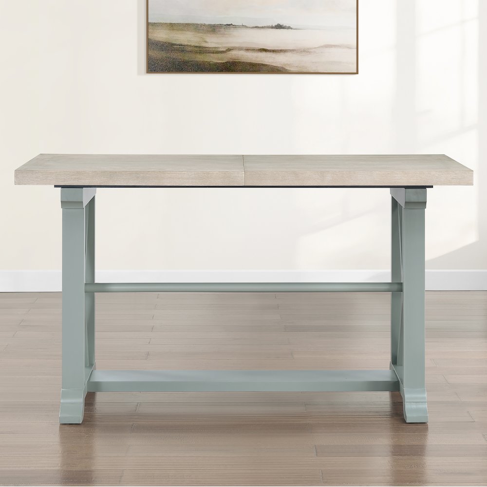 Darcy Green Counter Table. Picture 4