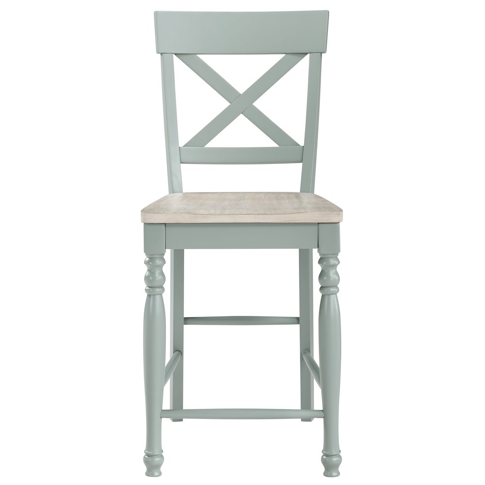 Darcy Green Counter Chair. Picture 3