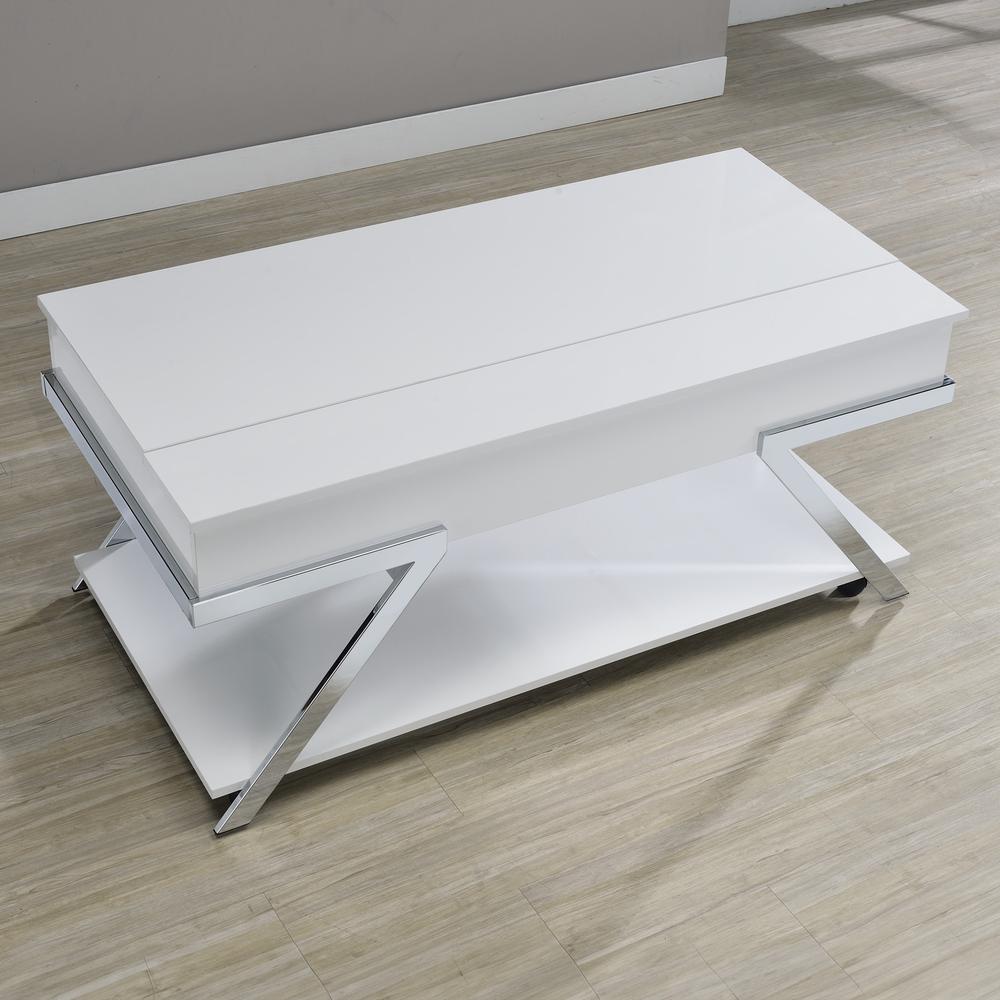 Zena Lift-Top Cocktail Table w/Casters. Picture 3
