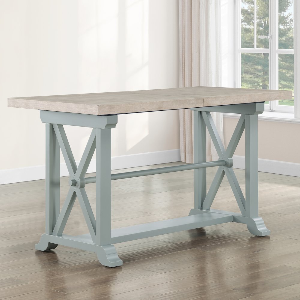 Darcy Green Counter Table. Picture 6