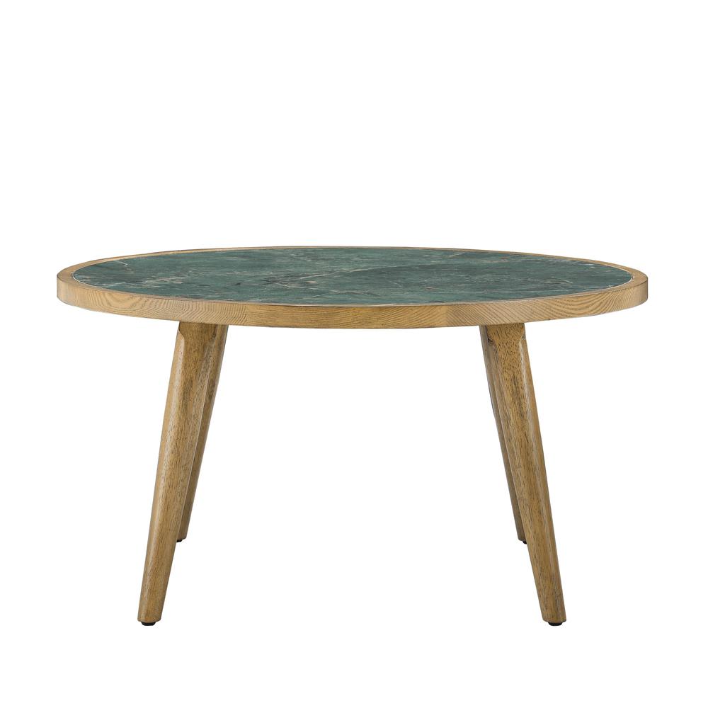 Novato Cocktail Table with Sintered Stone Inlay Top. Picture 1
