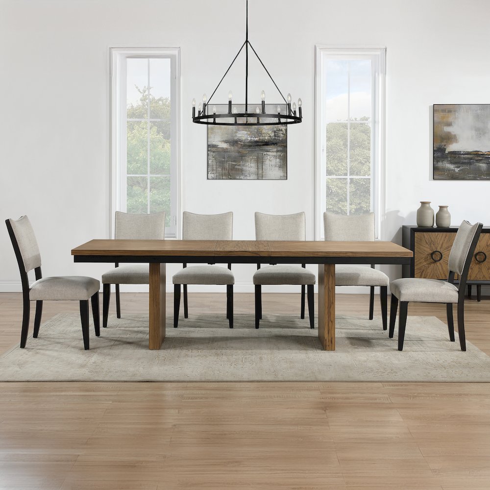 Roatan 7-Piece 80-96-inch Table Dining Set. Picture 6