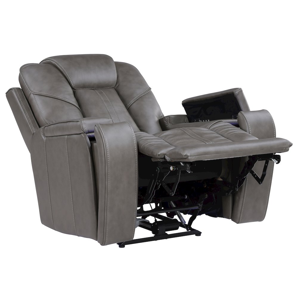 Daniel Triple Pwr Leather Theat Recliner. Picture 2
