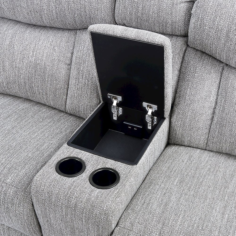 Park City 6PC Dual-Power Reclining Sectional. Picture 9
