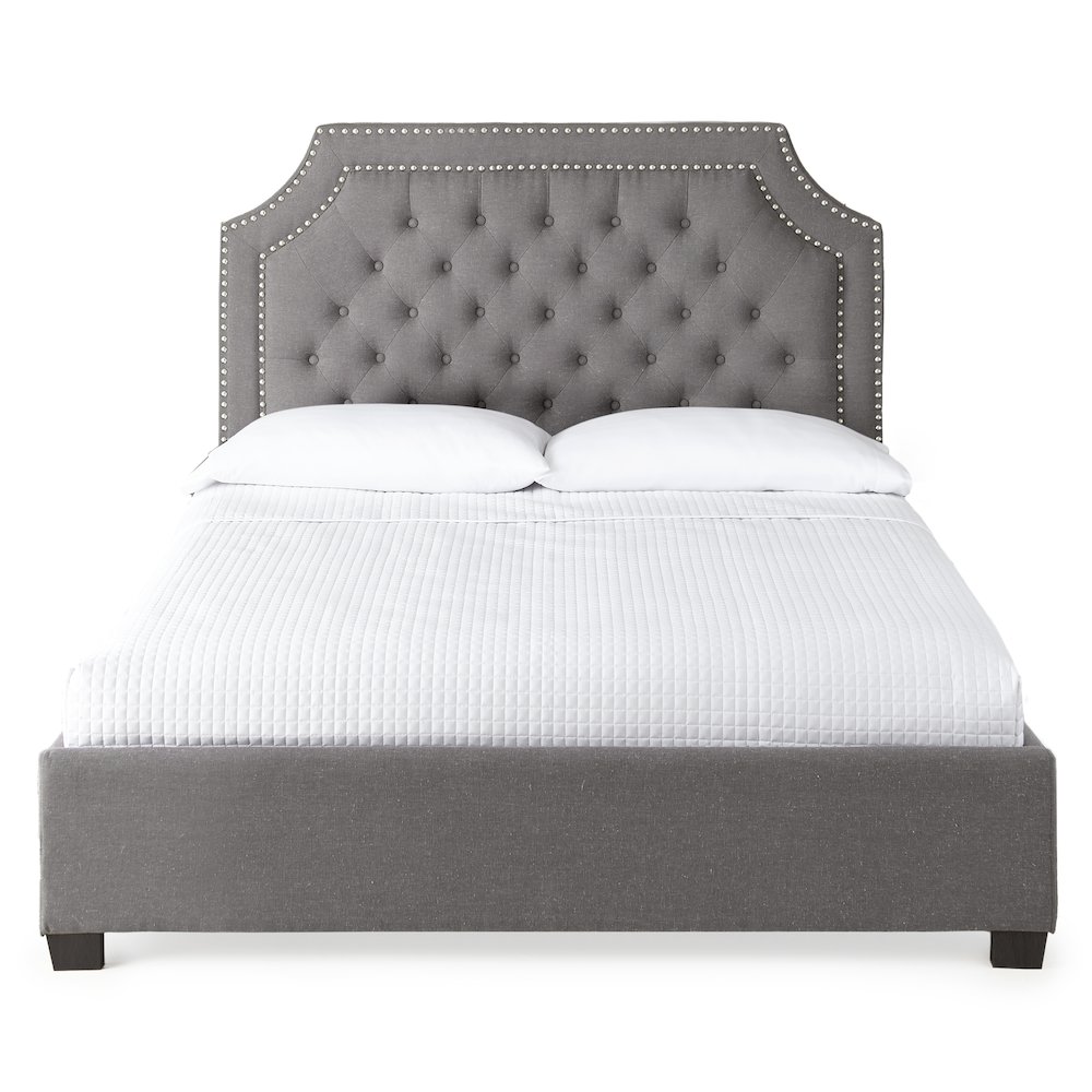 Wilshire Queen Bed Gray. Picture 2