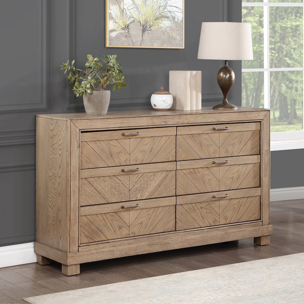 Montana Dresser and Mirror, Sand. Picture 7