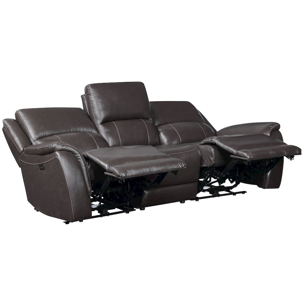 Alexandria Power Leather Reclining Sofa. Picture 2