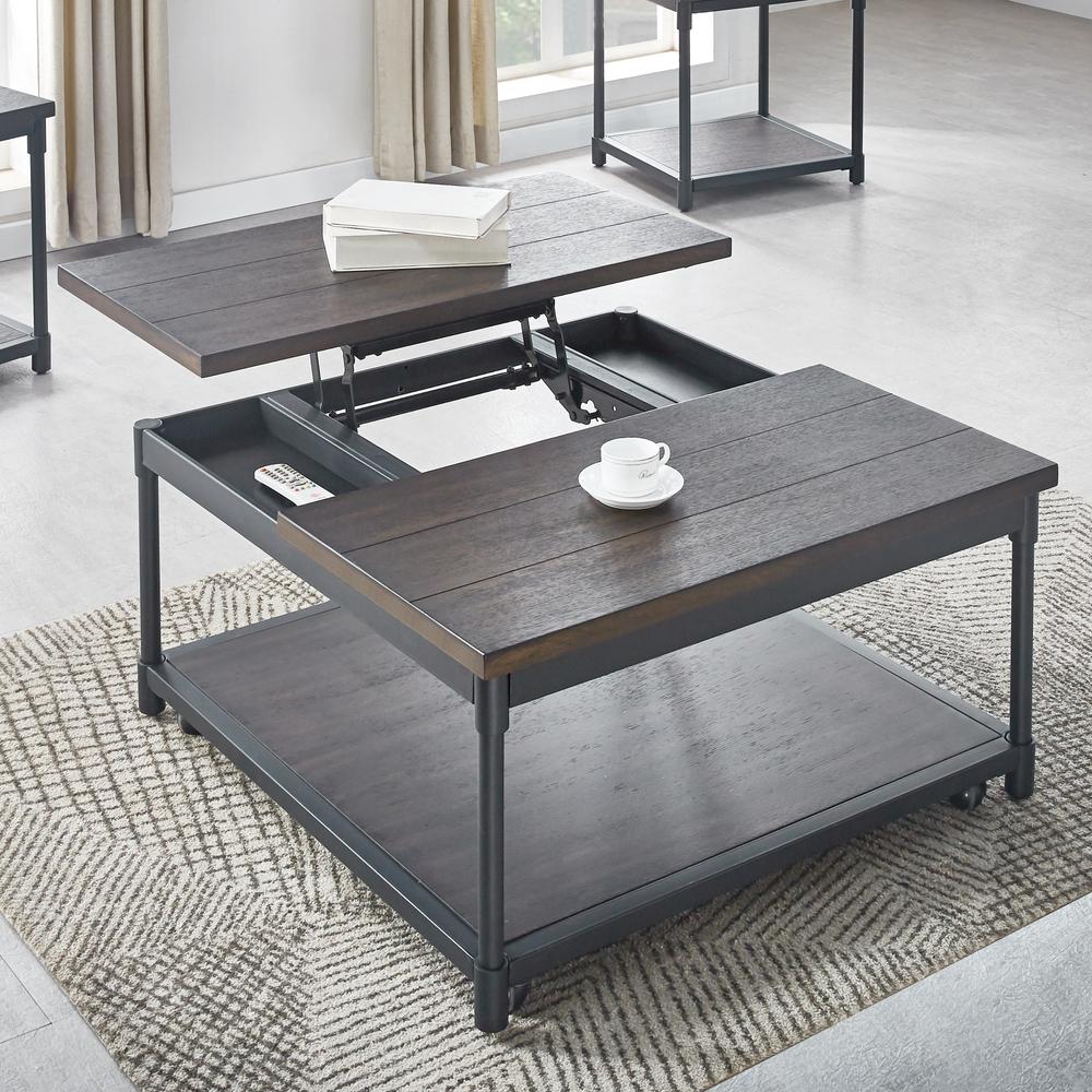 Prescott Lift-Top Square Cocktail Table. Picture 1