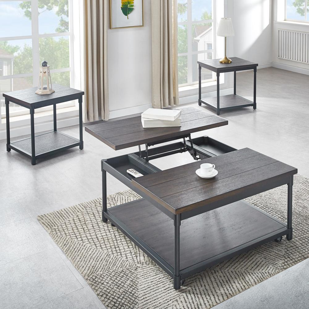 Prescott Lift-Top Square Cocktail Table. Picture 7